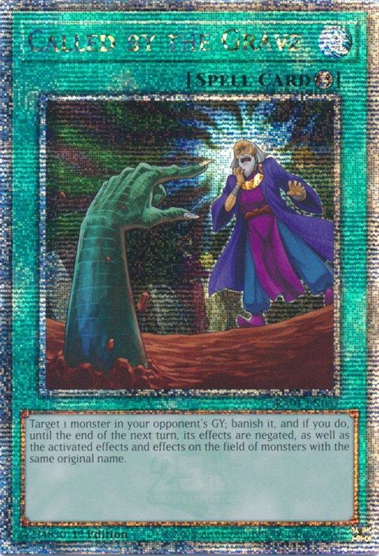 Called by the Grave [RA01-EN057] Quarter Century Secret Rare | Gamers Paradise