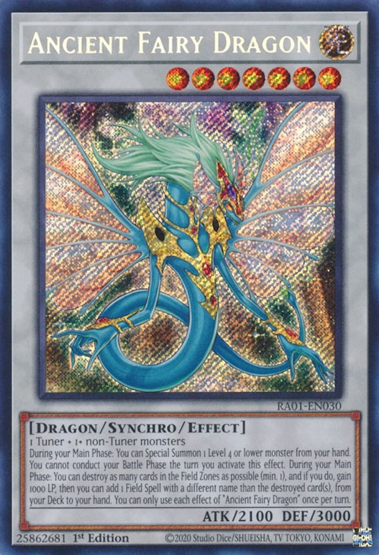Ancient Fairy Dragon [RA01-EN030] Secret Rare | Gamers Paradise