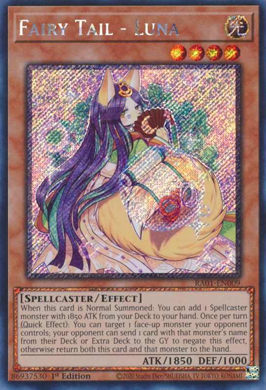 Fairy Tail - Luna [RA01-EN009] Platinum Secret Rare | Gamers Paradise