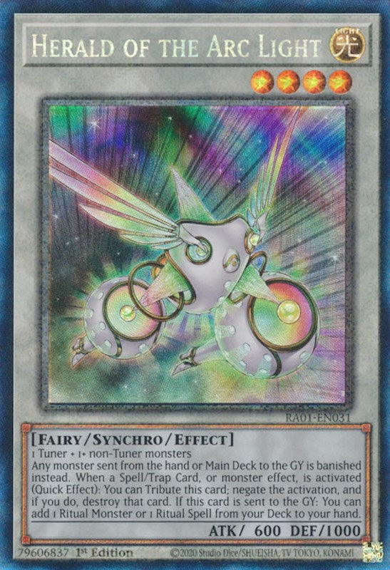 Herald of the Arc Light [RA01-EN031] Prismatic Collector's Rare | Gamers Paradise