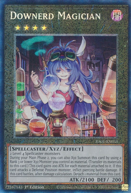 Downerd Magician [RA01-EN035] Prismatic Collector's Rare | Gamers Paradise