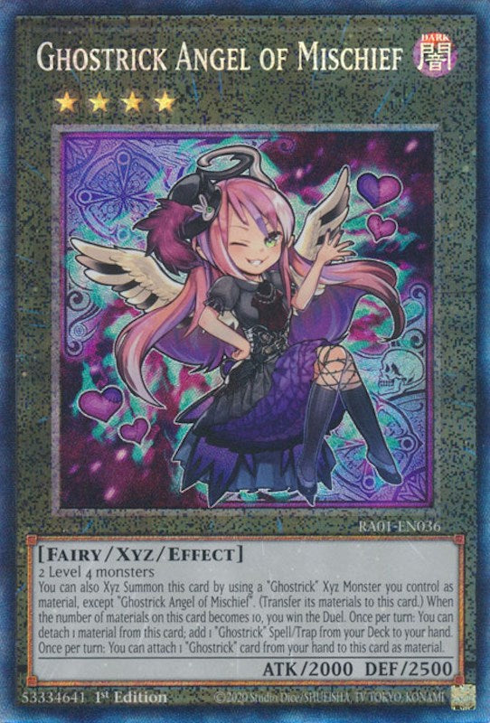 Ghostrick Angel of Mischief [RA01-EN036] Prismatic Collector's Rare | Gamers Paradise