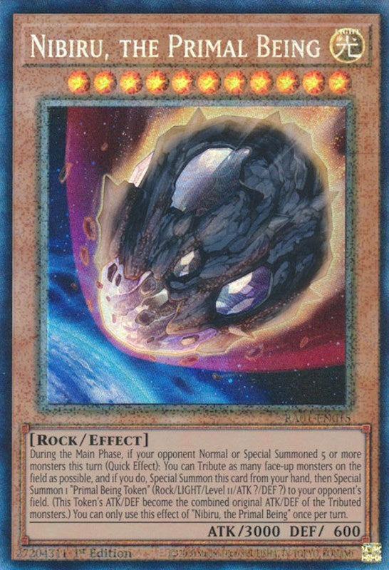 Nibiru, the Primal Being [RA01-EN015] Prismatic Collector's Rare | Gamers Paradise