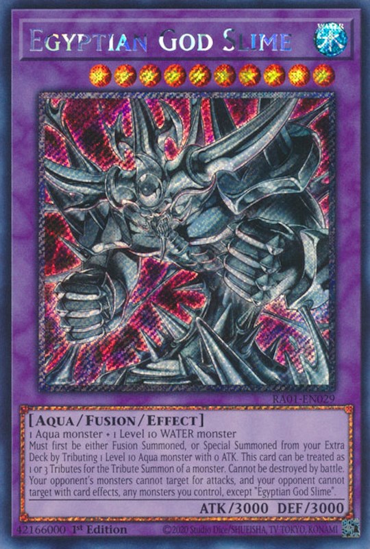 Egyptian God Slime [RA01-EN029] Platinum Secret Rare | Gamers Paradise