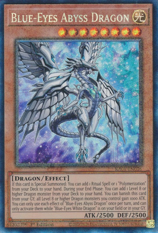 Blue-Eyes Abyss Dragon [RA01-EN016] Prismatic Collector's Rare | Gamers Paradise