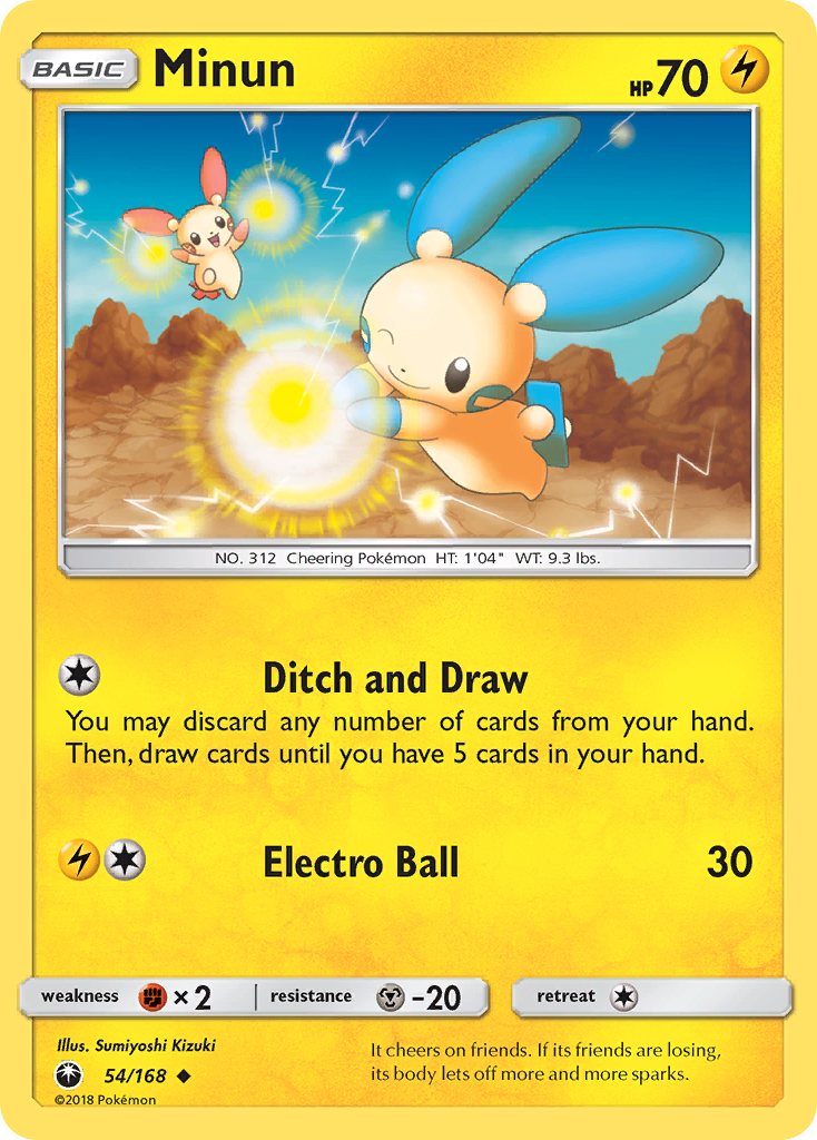 Minun (54/168) [Sun & Moon: Celestial Storm] | Gamers Paradise