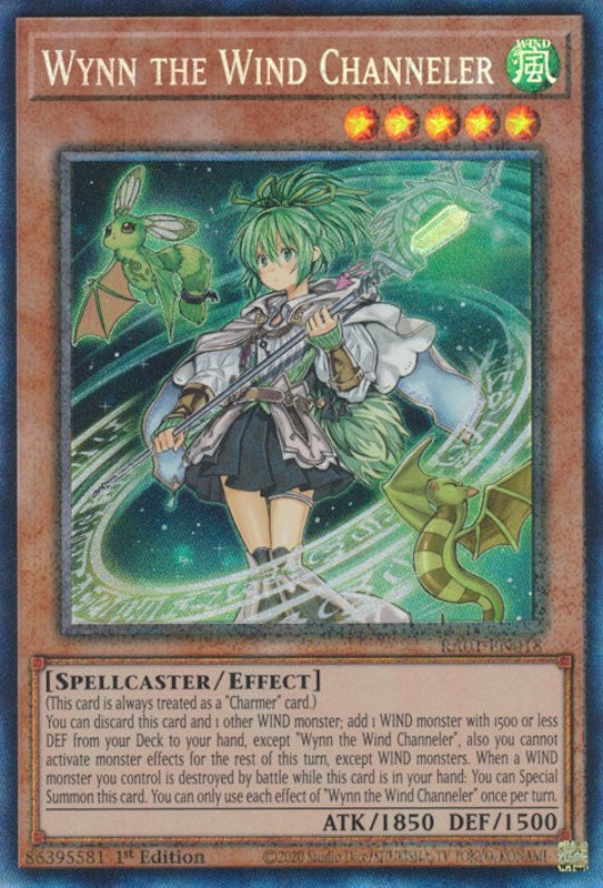 Wynn the Wind Channeler [RA01-EN018] Prismatic Collector's Rare | Gamers Paradise