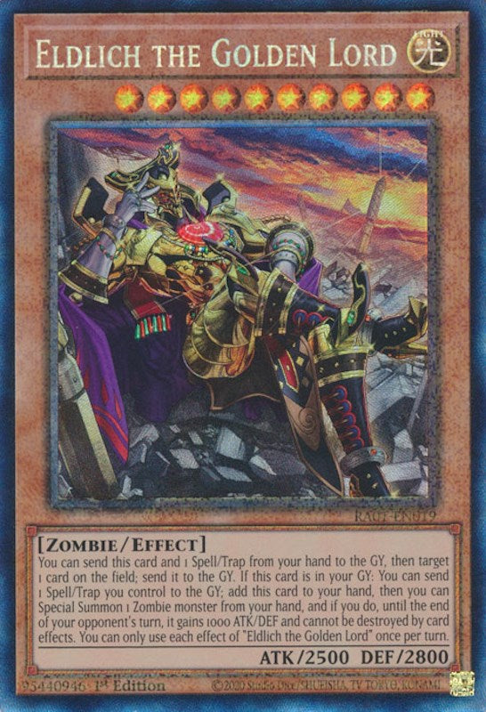 Eldlich the Golden Lord (Alternate Art) [RA01-EN019] Prismatic Collector's Rare | Gamers Paradise