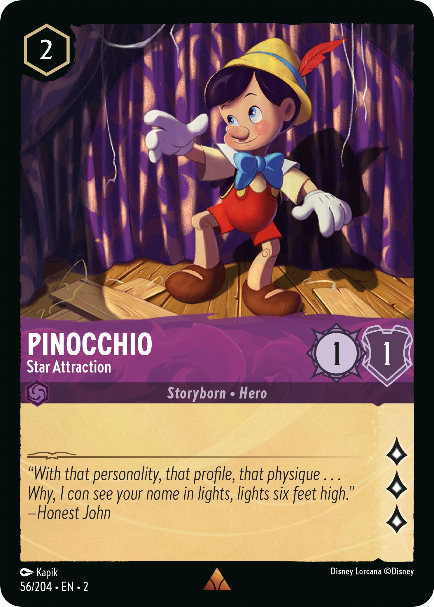 Pinocchio - Star Attraction (56/204) [Rise of the Floodborn] | Gamers Paradise