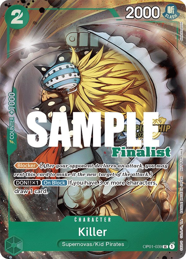 Killer (CS 2023 Top Players Pack) [Finalist] [One Piece Promotion Cards] | Gamers Paradise