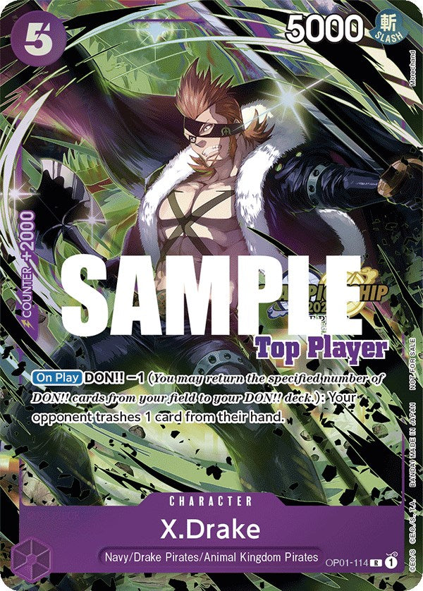 X.Drake (CS 2023 Top Players Pack) [One Piece Promotion Cards] | Gamers Paradise