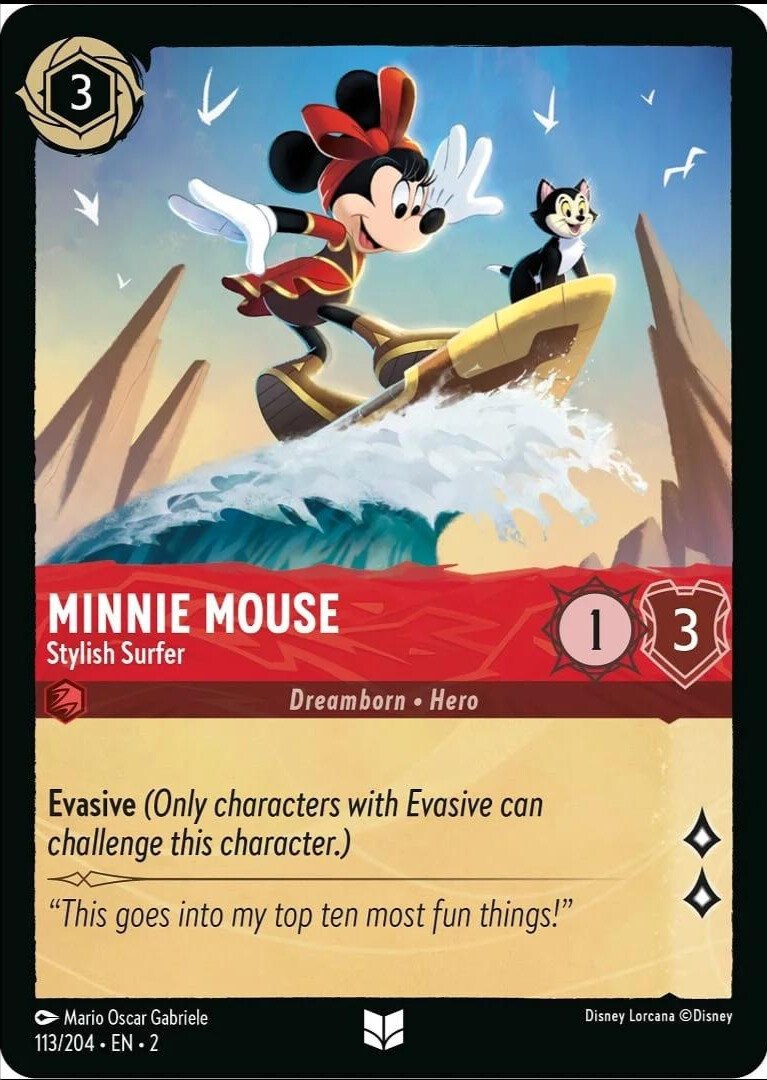 Minnie Mouse - Stylish Surfer (113/204) [Rise of the Floodborn] | Gamers Paradise