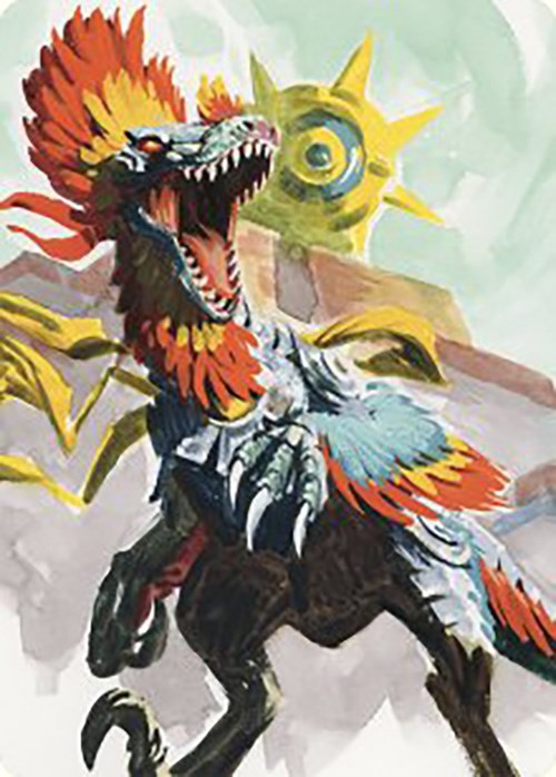 Pantlaza, Sun-Favored Art Card [The Lost Caverns of Ixalan Art Series] | Gamers Paradise