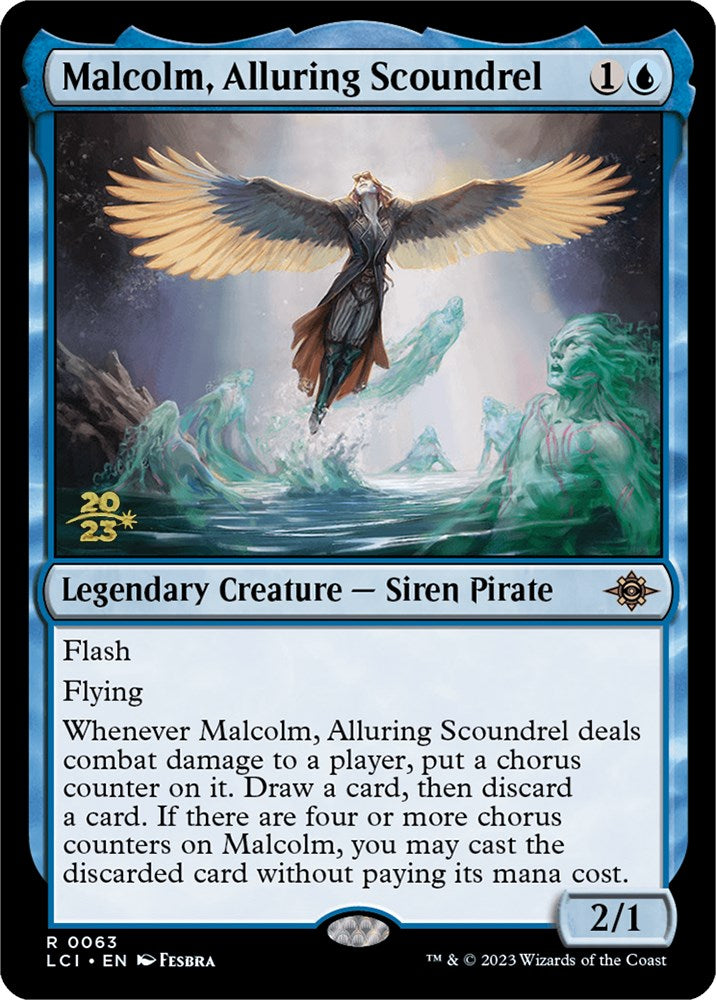 Malcolm, Alluring Scoundrel [The Lost Caverns of Ixalan Prerelease Cards] | Gamers Paradise