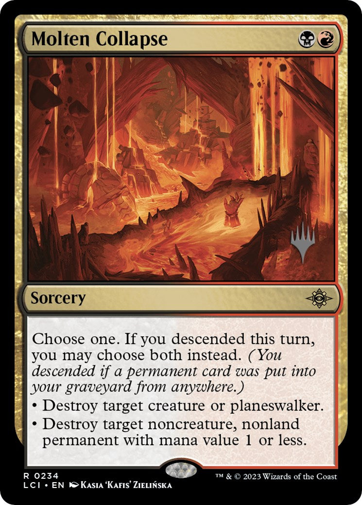 Molten Collapse (Promo Pack) [The Lost Caverns of Ixalan Promos] | Gamers Paradise