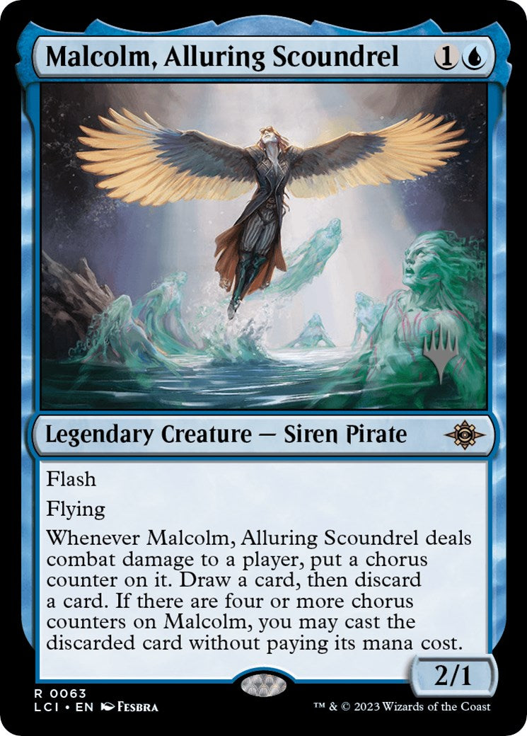 Malcolm, Alluring Scoundrel (Promo Pack) [The Lost Caverns of Ixalan Promos] | Gamers Paradise