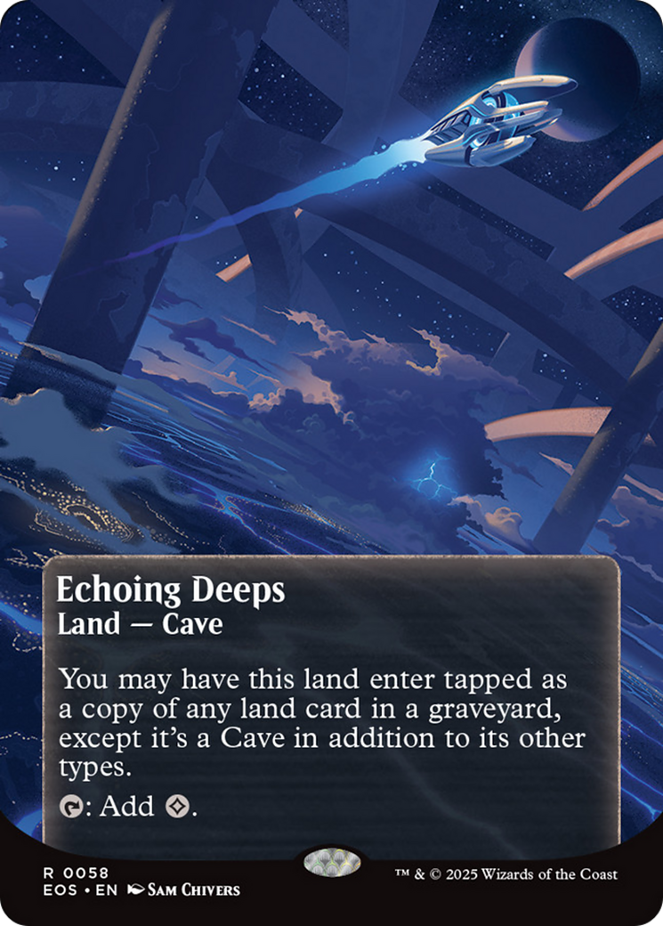 Echoing Deeps (0058) (Borderless) [Edge of Eternities: Stellar Sights] | Gamers Paradise