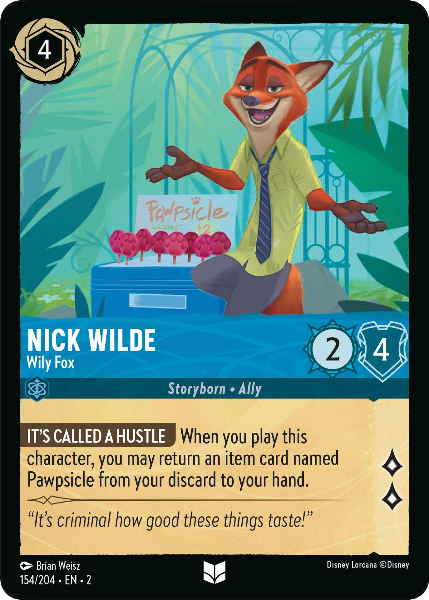 Nick Wilde - Wily Fox (154/204) [Rise of the Floodborn] | Gamers Paradise