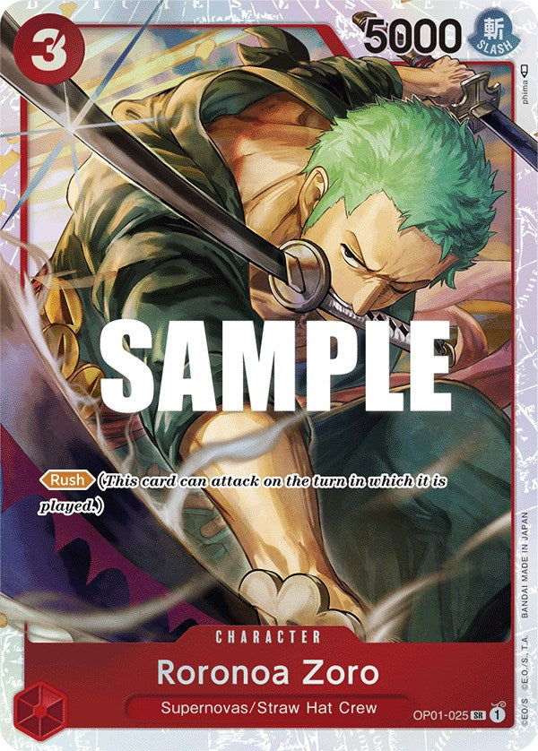 Roronoa Zoro (OP01-025) (Ultra Deck: The Three Captains) [One Piece Promotion Cards] | Gamers Paradise