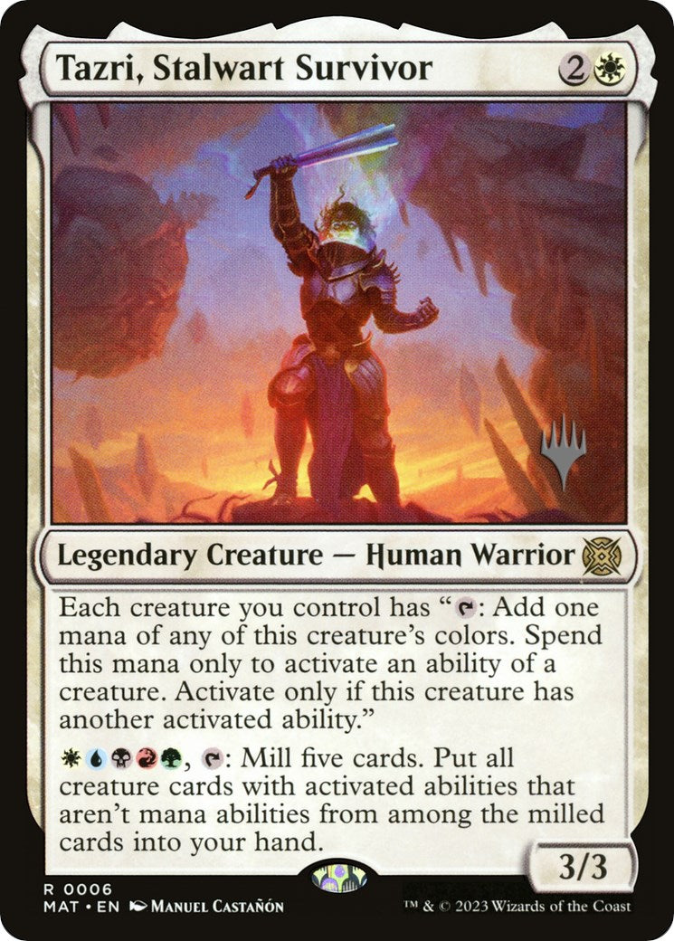 Tazri, Stalwart Survivor (Promo Pack) [The Lost Caverns of Ixalan Promos] | Gamers Paradise