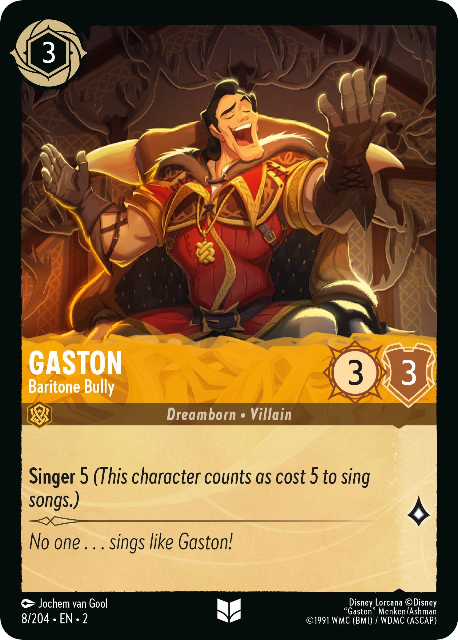 Gaston - Baritone Bully (8/204) [Rise of the Floodborn] | Gamers Paradise