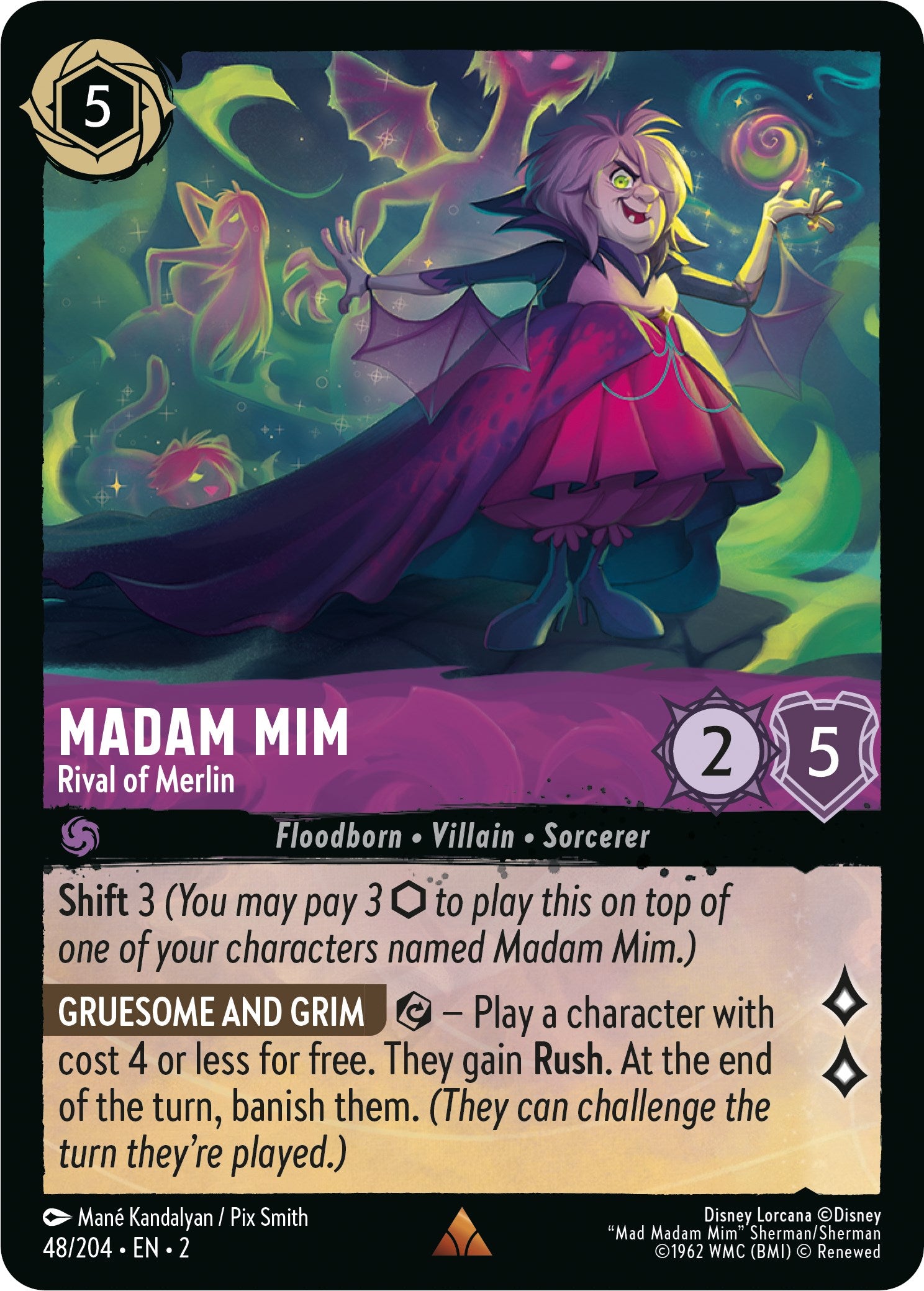 Madam Mim - Rival of Merlin (48/204) [Rise of the Floodborn] | Gamers Paradise