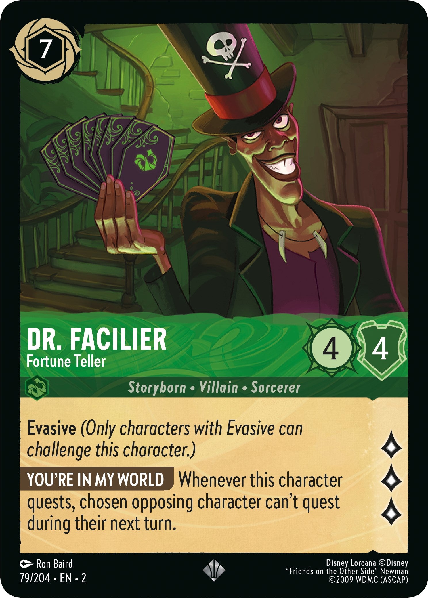 Dr. Facilier - Fortune Teller (79/204) [Rise of the Floodborn] | Gamers Paradise