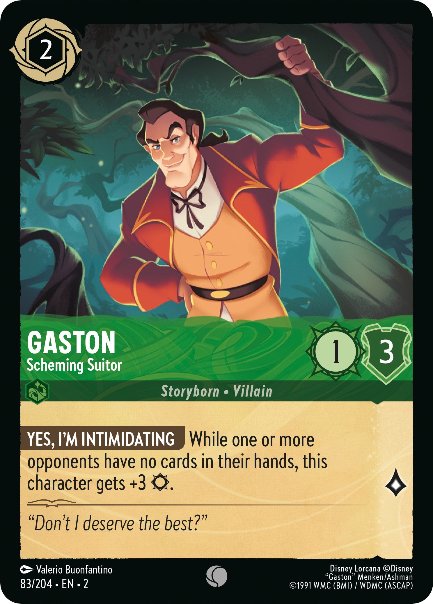 Gaston - Scheming Suitor (83/204) [Rise of the Floodborn] | Gamers Paradise