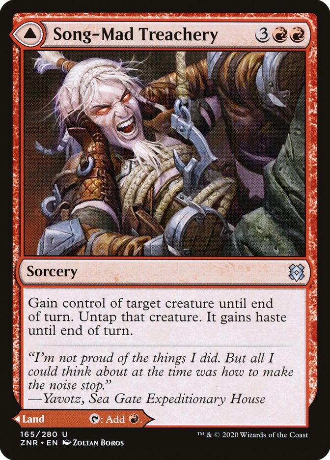 Song-Mad Treachery // Song-Mad Ruins [Zendikar Rising] | Gamers Paradise