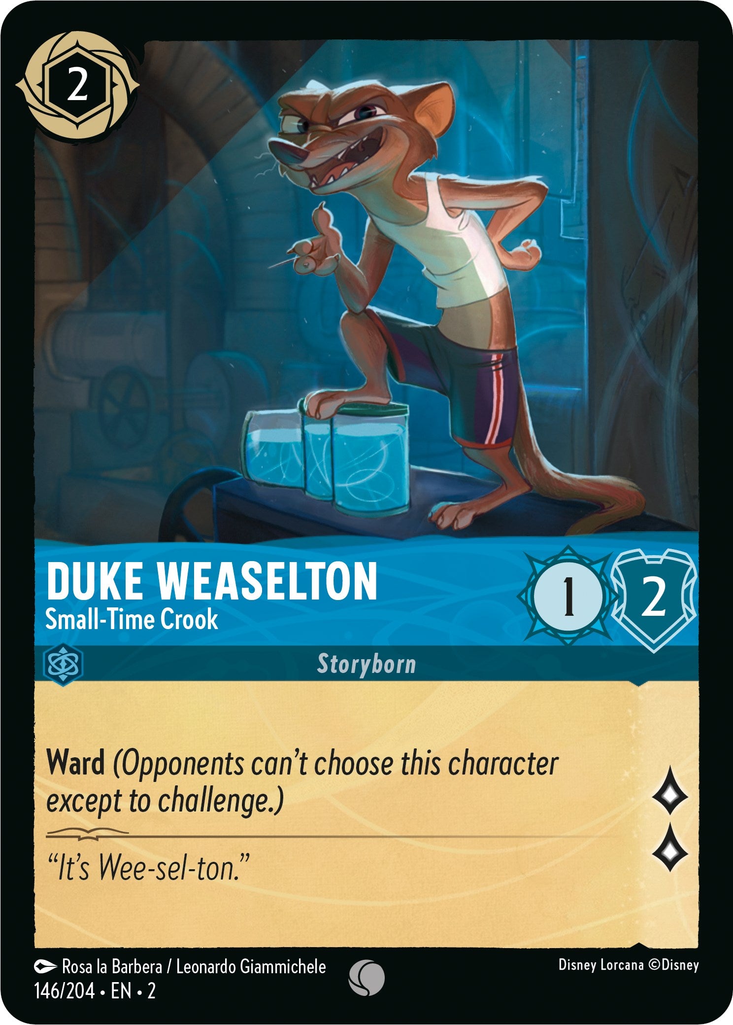 Duke Weaselton - Small-Time Crook (146/204) [Rise of the Floodborn] | Gamers Paradise