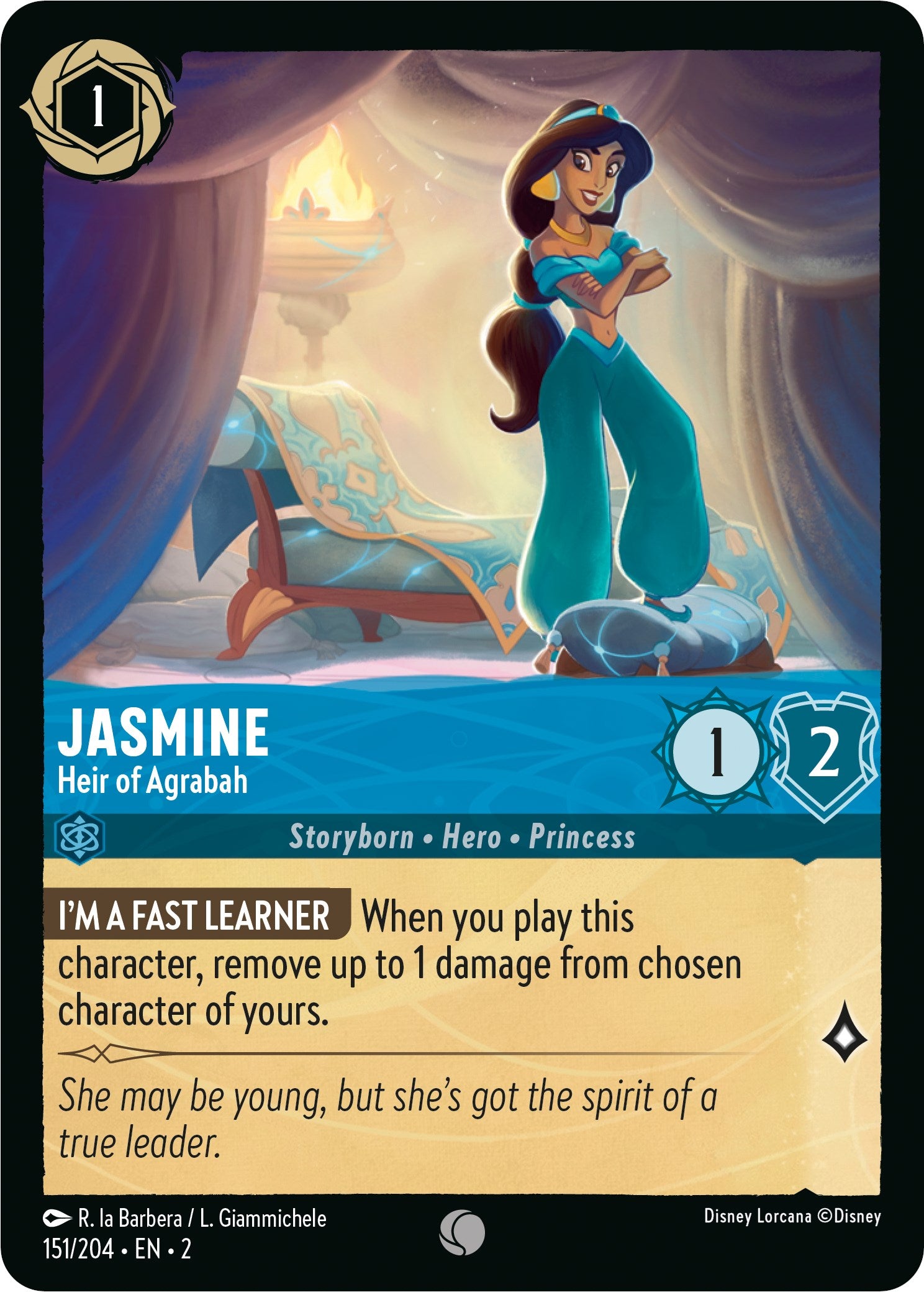 Jasmine - Heir of Agrabah (151/204) [Rise of the Floodborn] | Gamers Paradise