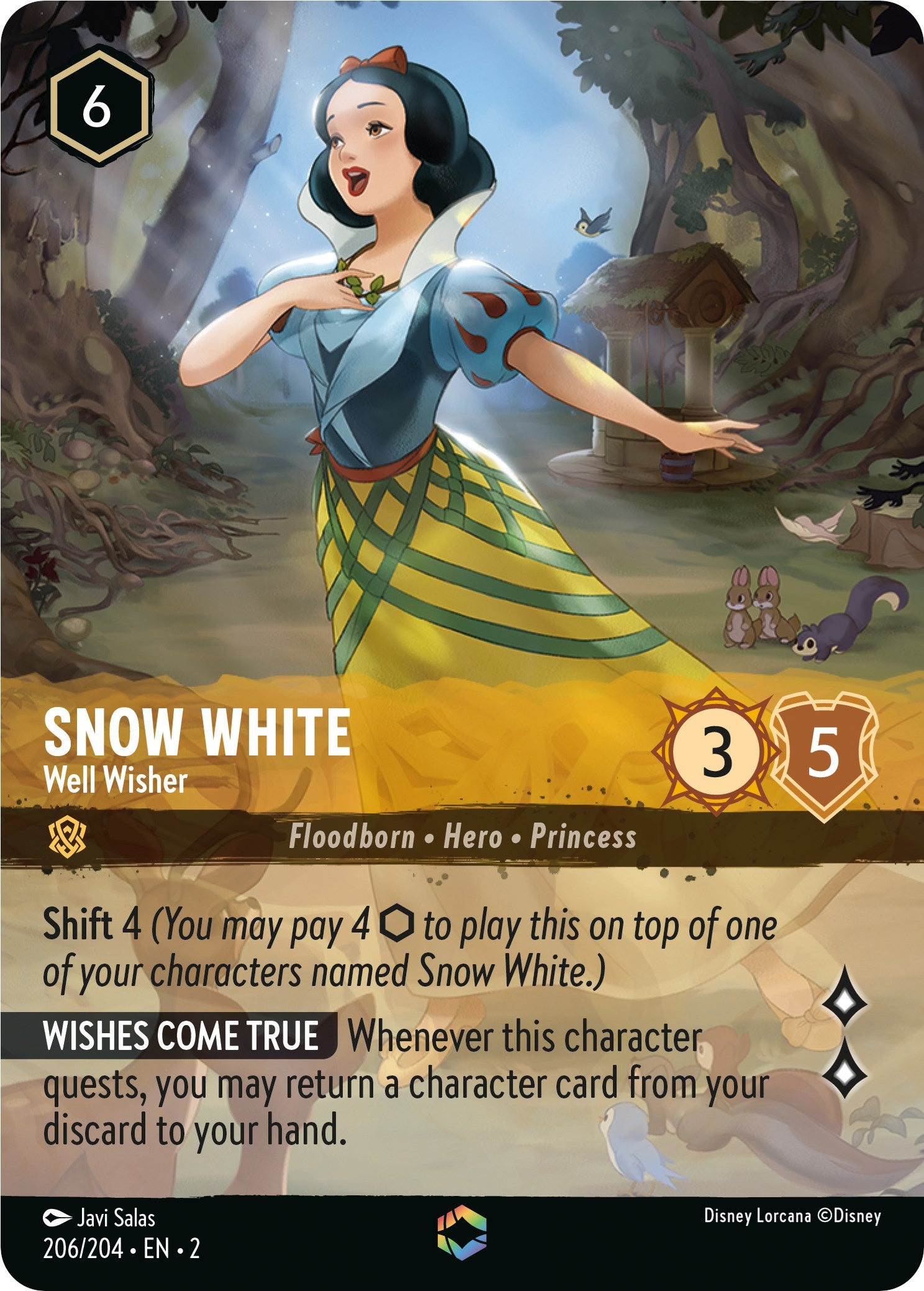 Snow White - Well Wisher (Enchanted) (206/204) [Rise of the Floodborn] | Gamers Paradise