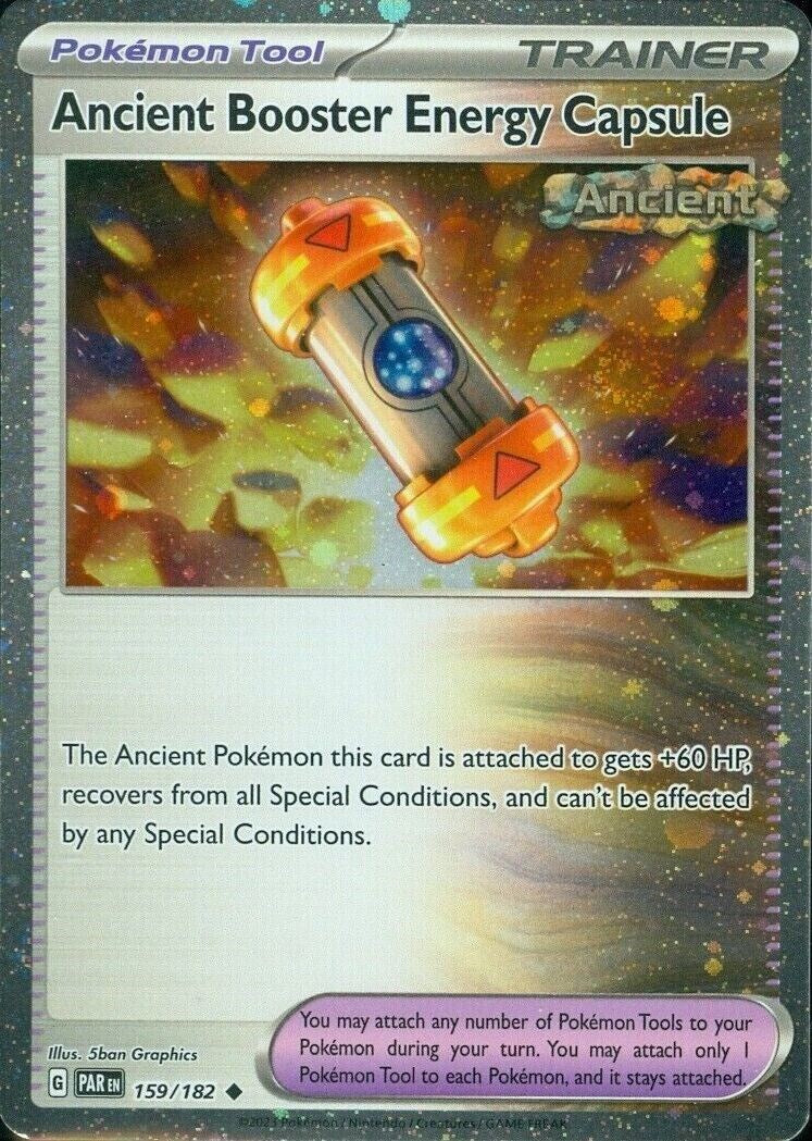 Ancient Booster Energy Capsule (159/182) (Cosmos Holo) [Scarlet & Violet: Paradox Rift] | Gamers Paradise
