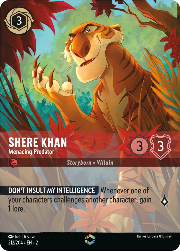 Shere Khan - Menacing Predator (Enchanted) (212/204) [Rise of the Floodborn] | Gamers Paradise