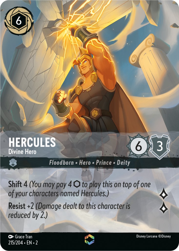 Hercules - Divine Hero (Enchanted) (215/204) [Rise of the Floodborn] | Gamers Paradise
