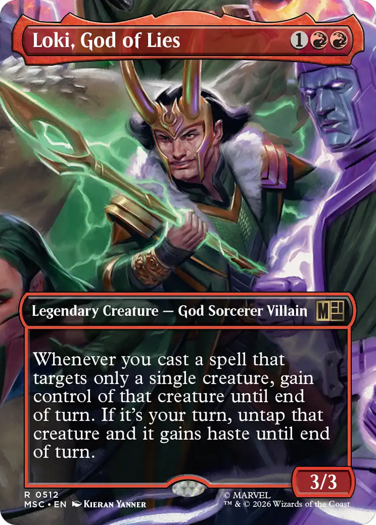 Loki, God of Lies (Borderless) [Marvel Super Heroes Commander] | Gamers Paradise