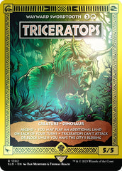 Triceratops - Wayward Swordtooth (Rainbow Foil) [Secret Lair Drop Series] | Gamers Paradise