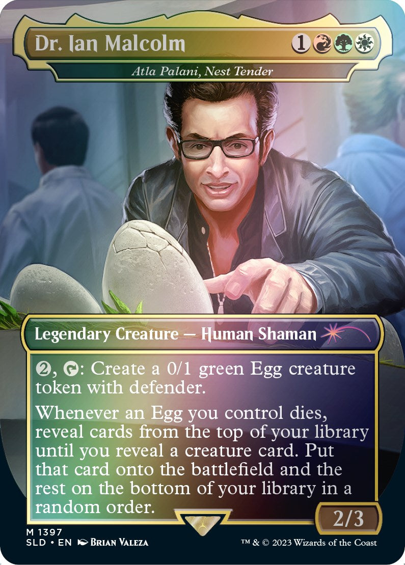 Dr. Ian Malcolm - Atla Palani, Nest Tender (Rainbow Foil) [Secret Lair Drop Series] | Gamers Paradise