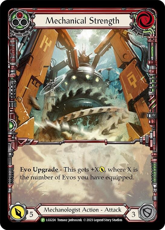 Mechanical Strength (Red) [LGS224] (Promo)  Rainbow Foil | Gamers Paradise