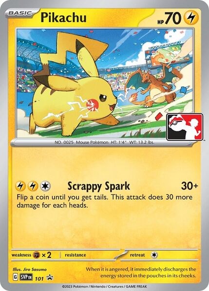 Pikachu (101) (Play Pokemon Promo) [League & Championship Cards] | Gamers Paradise