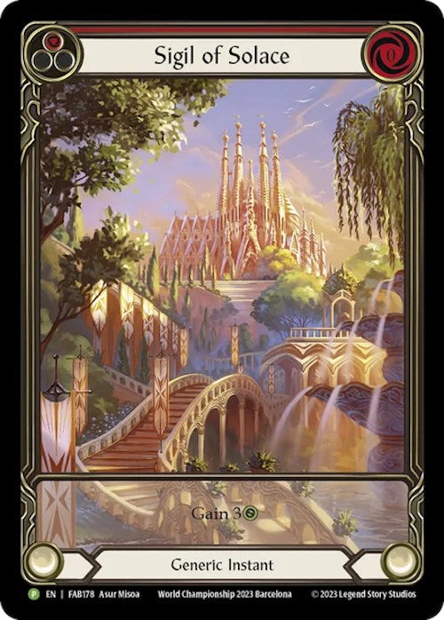 Sigil of Solace [FAB178] (Promo)  Rainbow Foil | Gamers Paradise