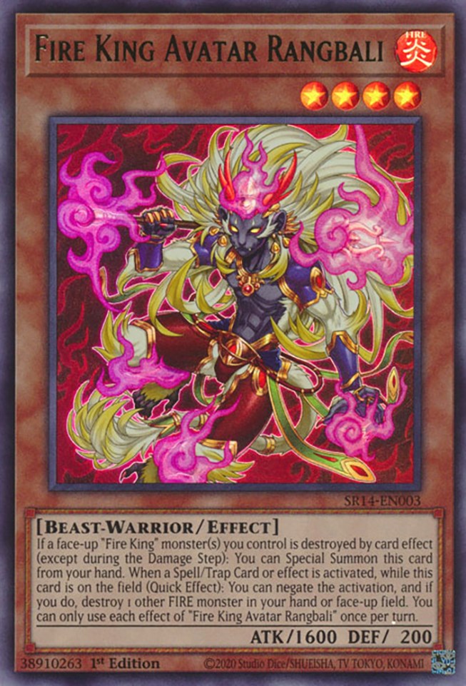 Fire King Avatar Rangbali [SR14-EN003] Ultra Rare | Gamers Paradise