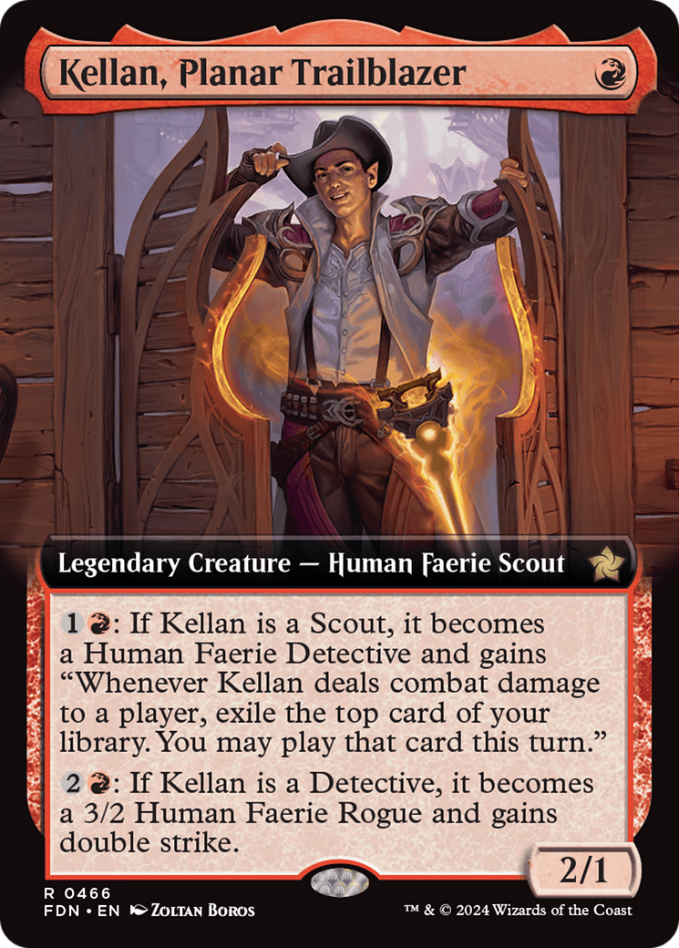 Kellan, Planar Trailblazer (Extended Art) [Foundations] | Gamers Paradise