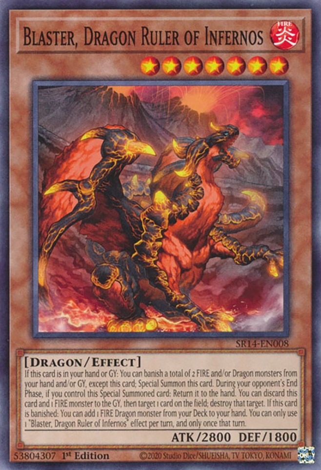 Blaster, Dragon Ruler of Infernos [SR14-EN008] Common | Gamers Paradise