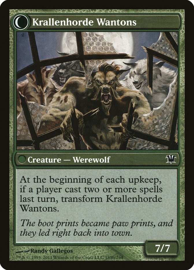 Grizzled Outcasts // Krallenhorde Wantons [Innistrad] | Gamers Paradise