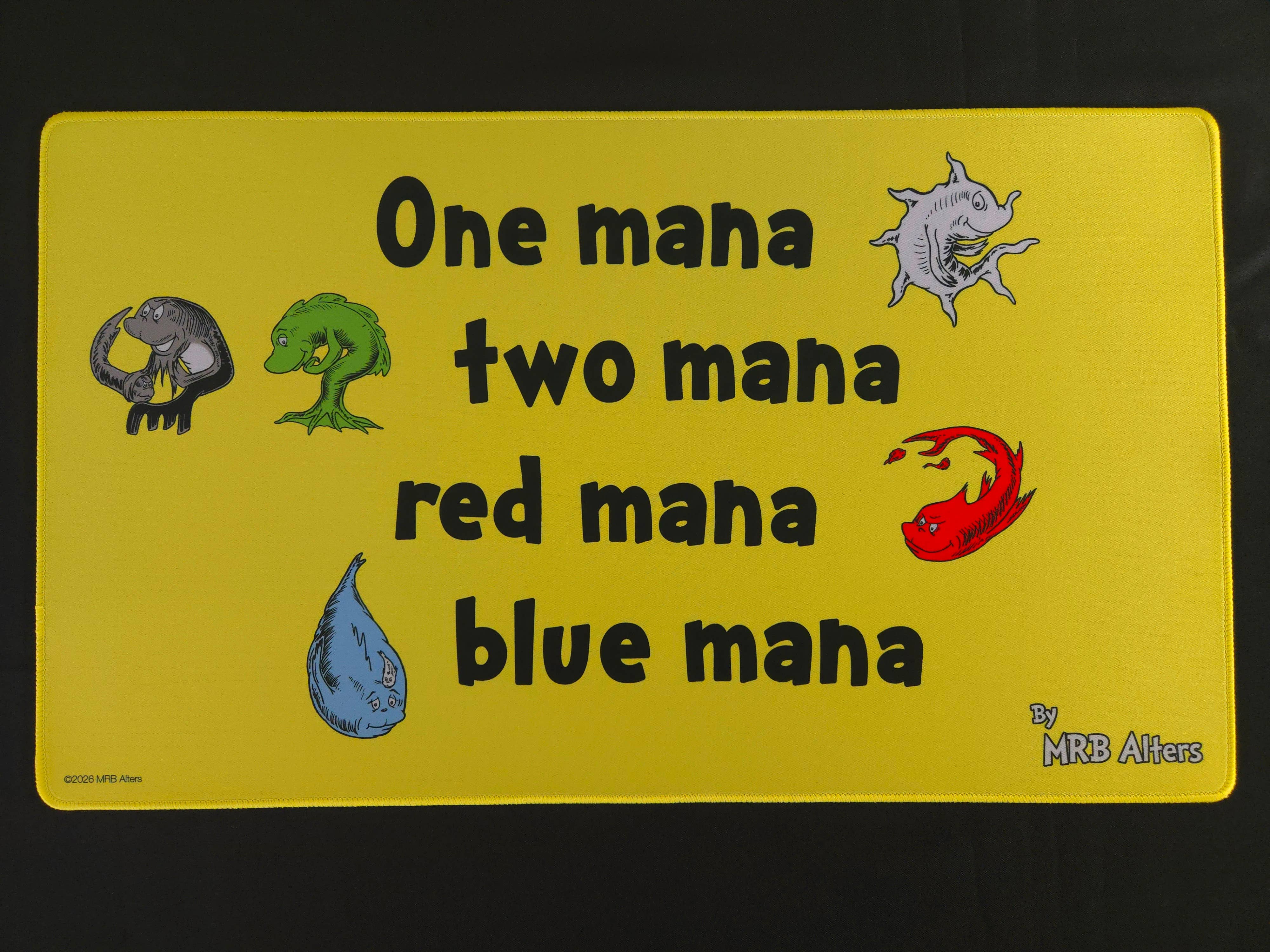 "One mana Two mana" Mana Fish playmat | Gamers Paradise