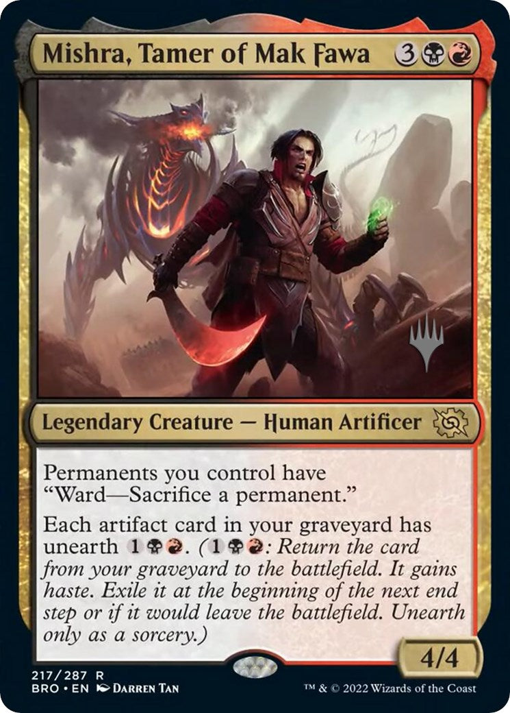 Mishra, Tamer of Mak Fawa (Promo Pack) [The Brothers' War Promos] | Gamers Paradise