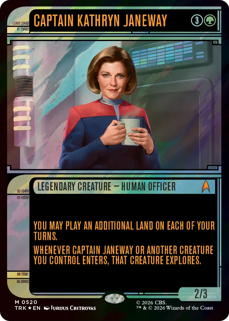 Captain Kathryn Janeway (Showcase) (Surge Foil) [Star Trek] | Gamers Paradise