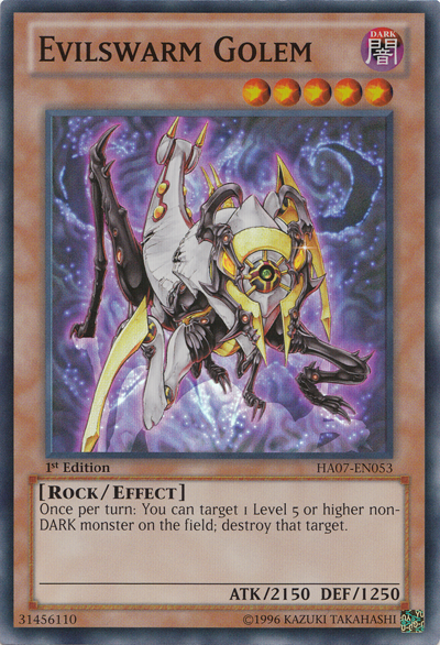 Evilswarm Golem [HA07-EN053] Super Rare | Gamers Paradise