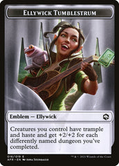 Spider // Ellywick Tumblestrum Emblem Double-Sided Token [Dungeons & Dragons: Adventures in the Forgotten Realms Tokens] | Gamers Paradise